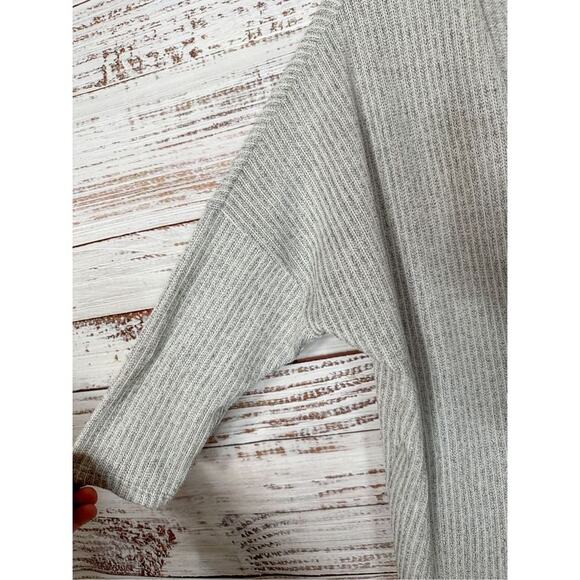 Stitch Fix Allison Joy Women's Open Front Tight Knit Cardigan Sweater Gray Small - Picture 4 of 11